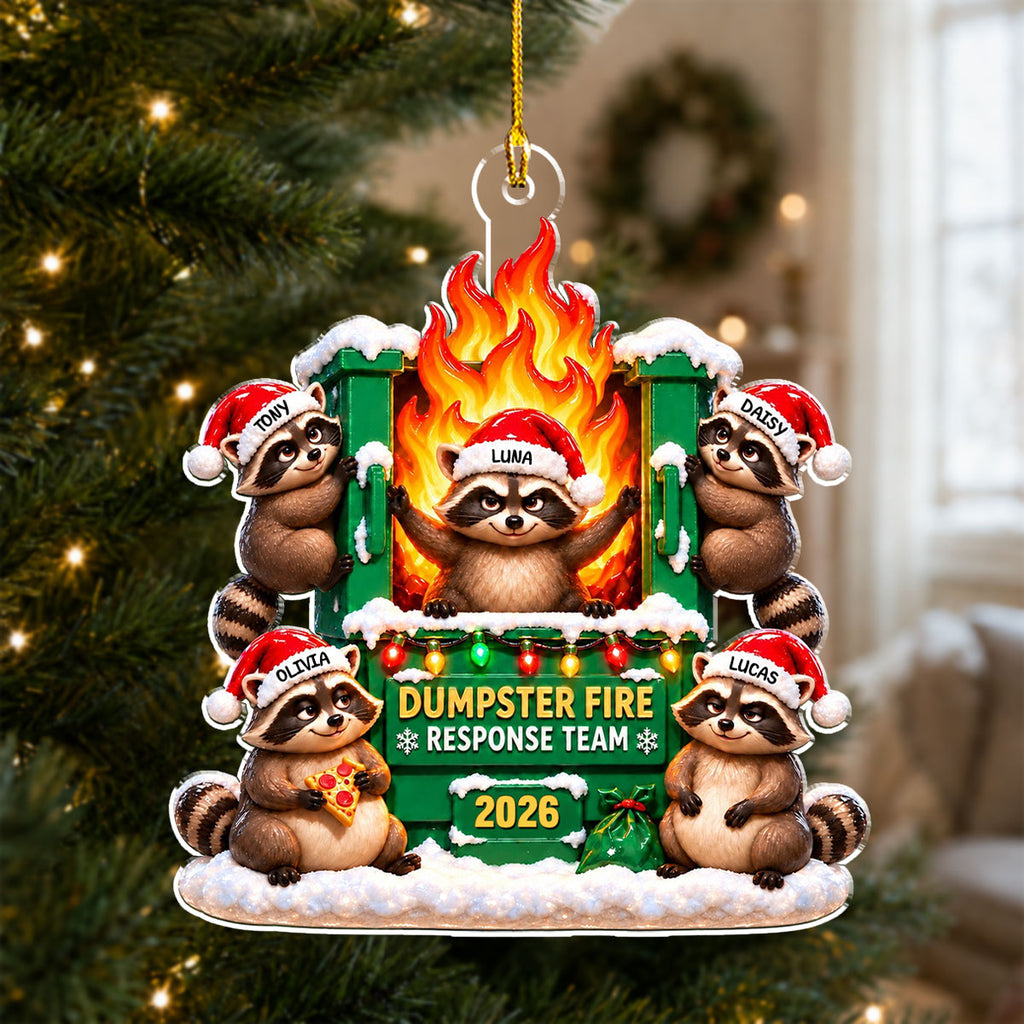Custom Coworker Christmas Ornament, Team Appreciation Gift •  Office Chaos Response Team - Personalized Acrylic Ornament