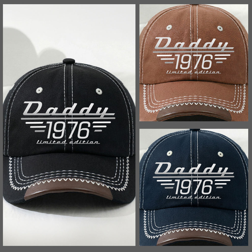 Limited Edition Daddy - Personalized Vintage Soft Baseball Cap