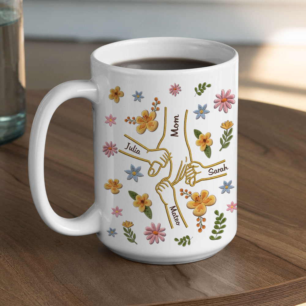 Custom Mother's Day Gift for Mom & Grandma • Hold my heart And Hold Me Forever - Personalized Coffee Mug