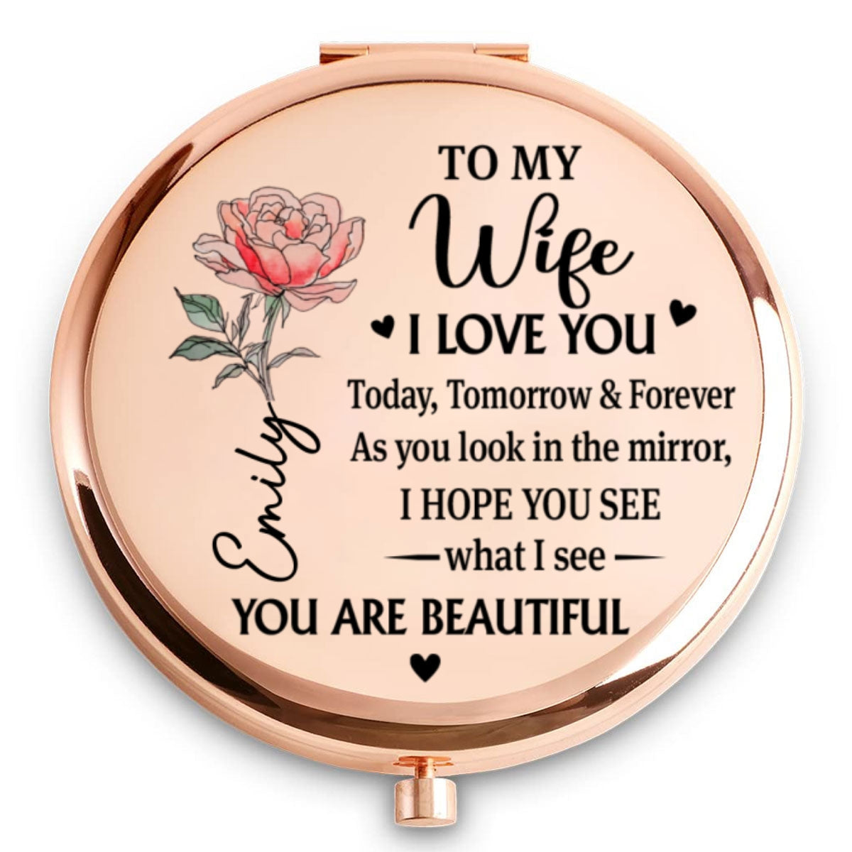 Love Makes You Shine - Personalized Compact Mirror
