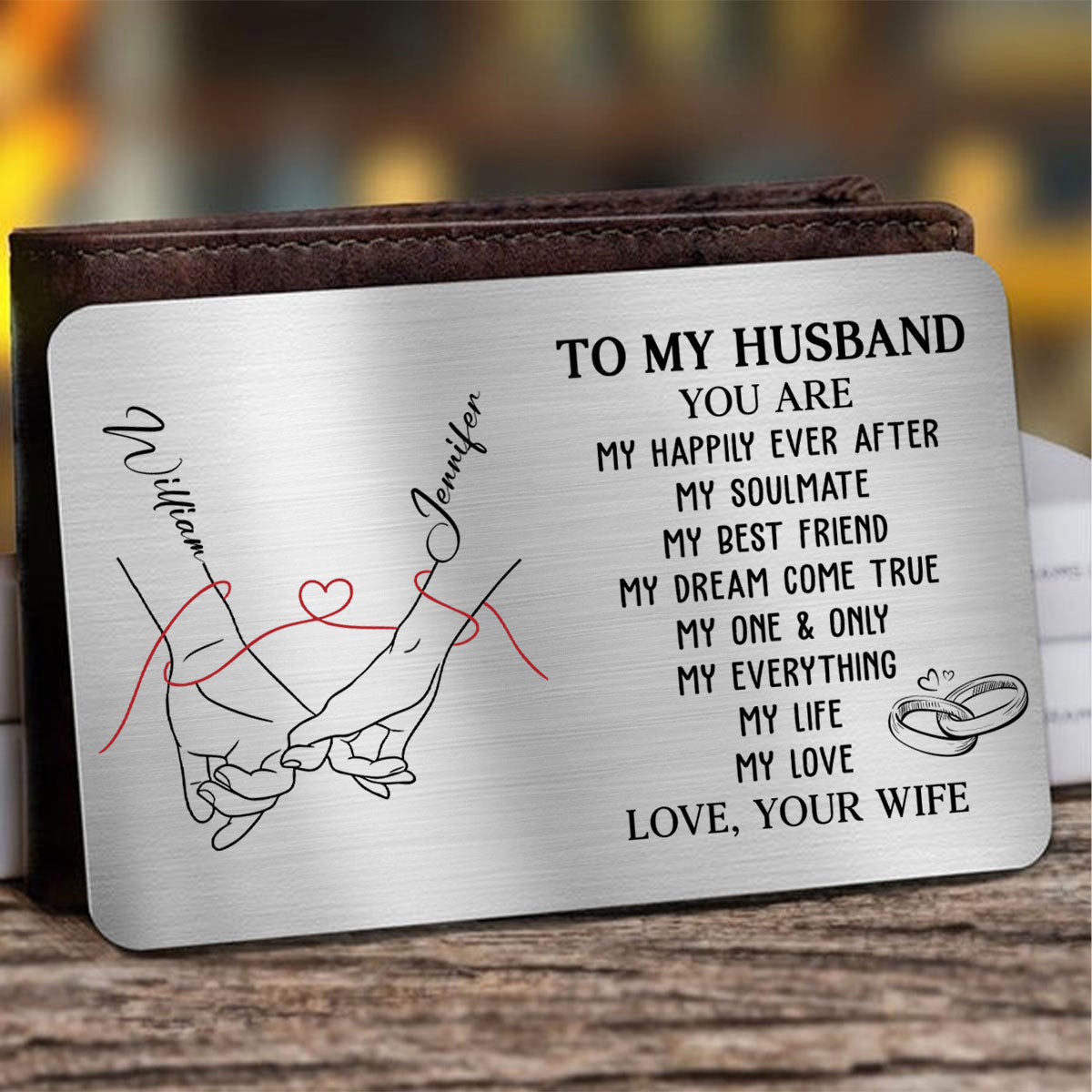 My Life My Love - Personalized Wallet Card