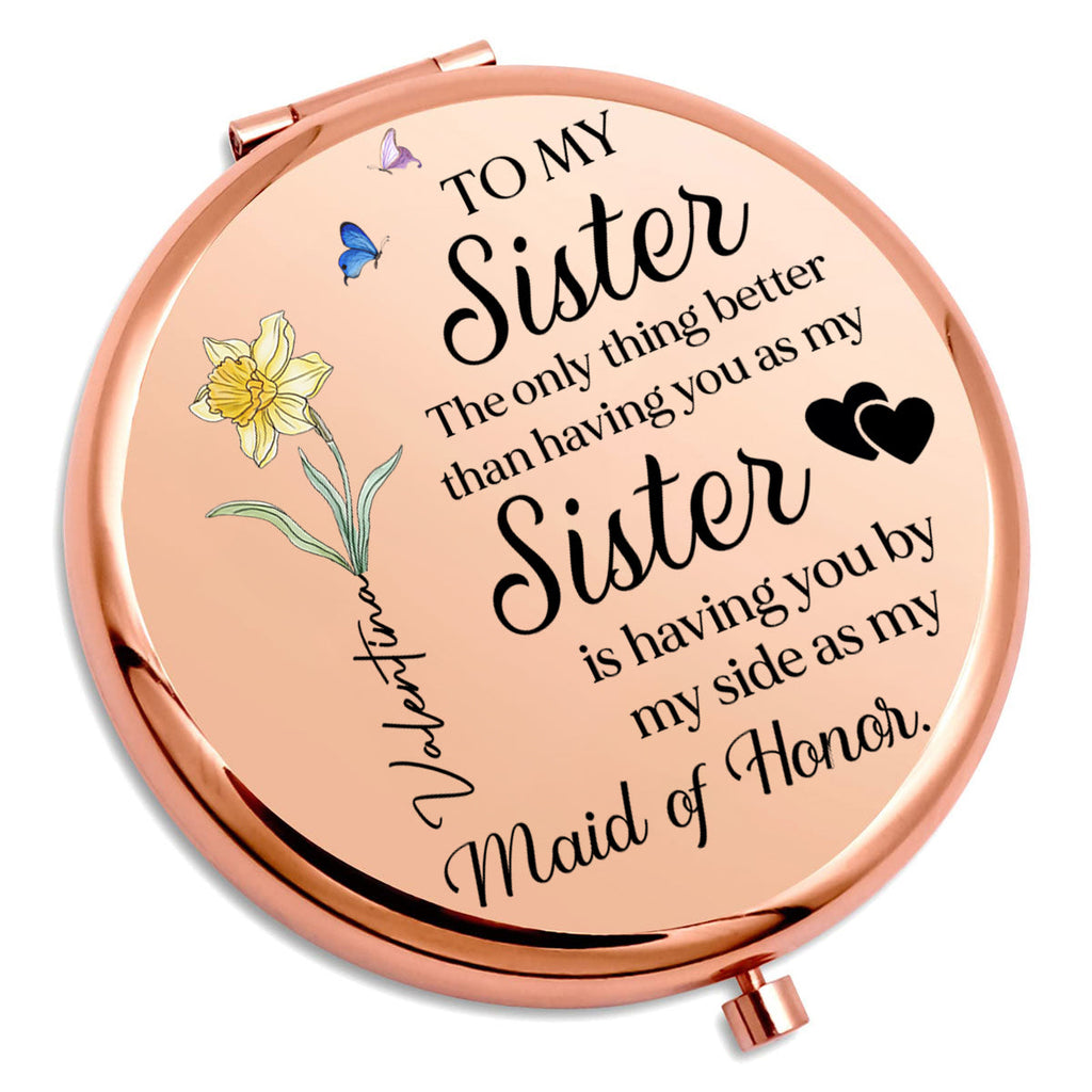 Forever Grateful To Have You - Personalized Compact Mirror