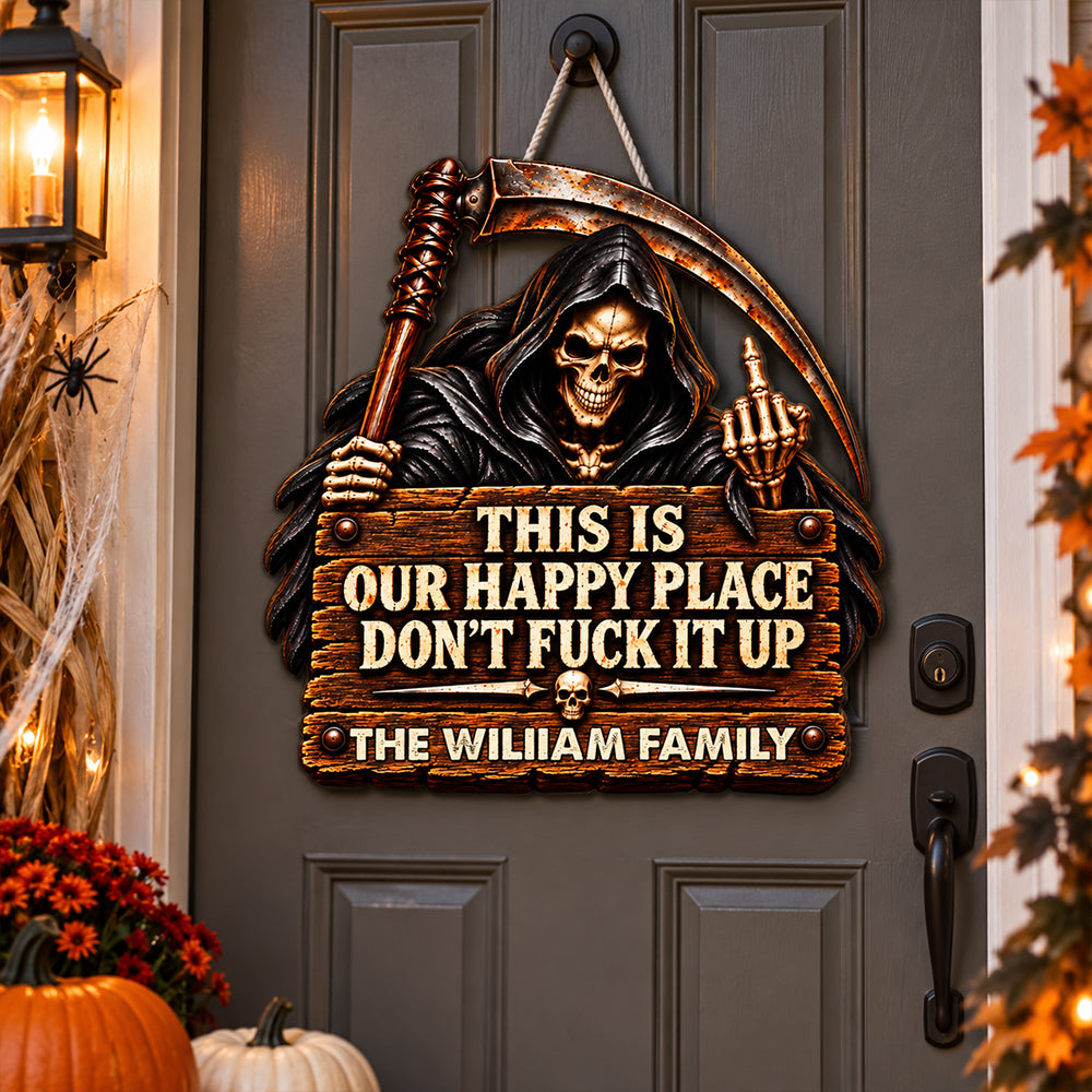 Respect The Vibe Or Leave - Personalized Wood Sign
