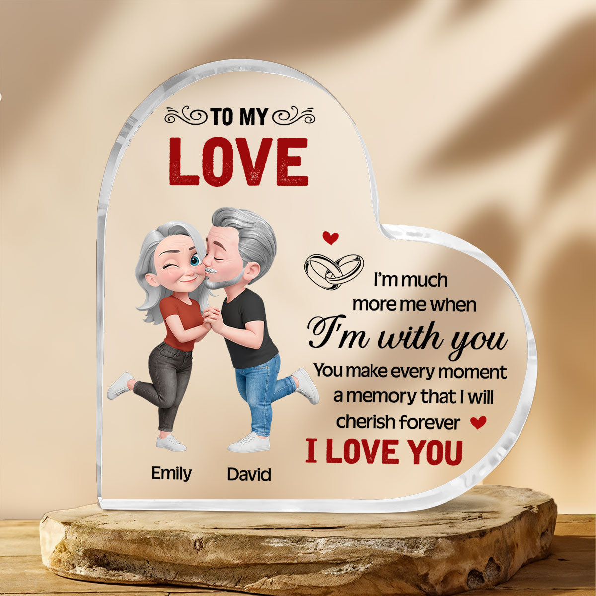 Custom Couple's Decor, Anniversary & Wedding Gift • You Make Life Beautiful Always - Personalized Acrylic Plaque