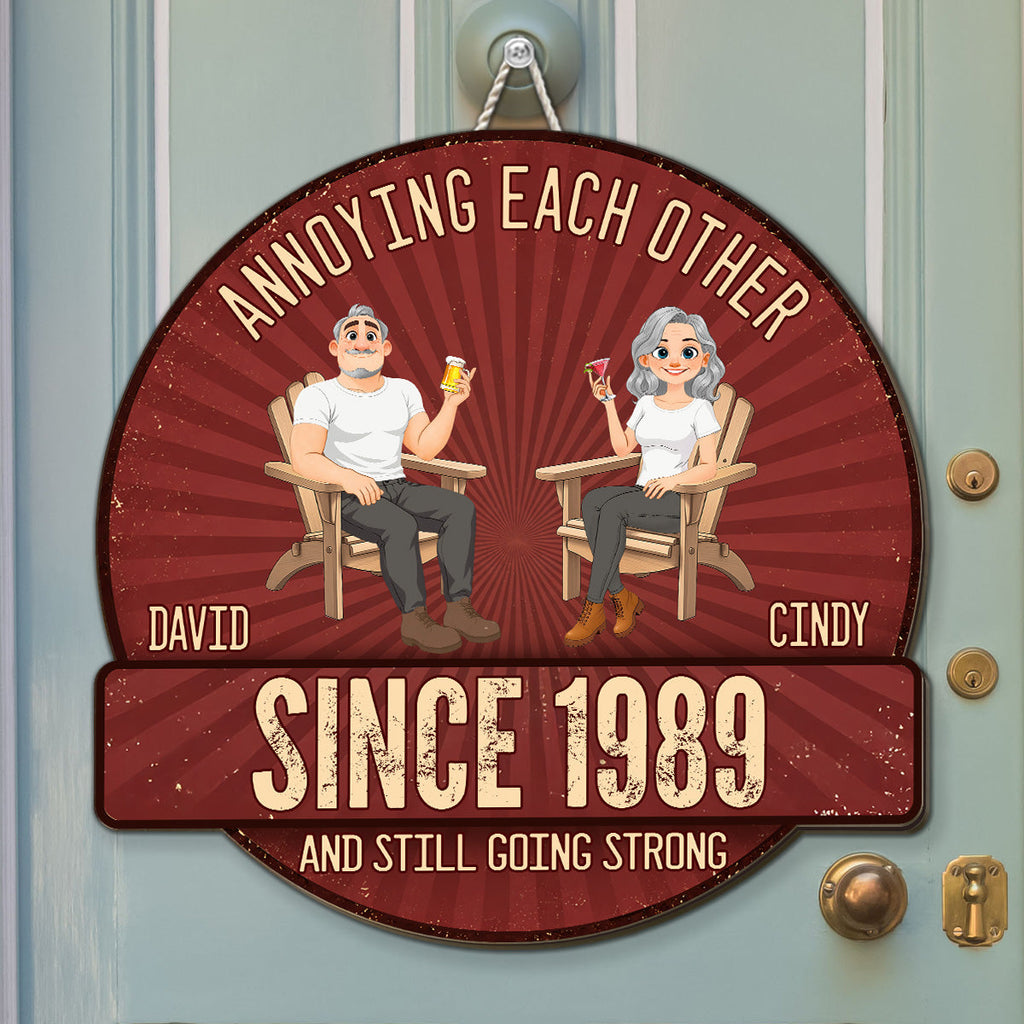 Custom Husband Anniversary Wall Decor Keepsake Gift • Everlasting Love - Personalized Wood Sign