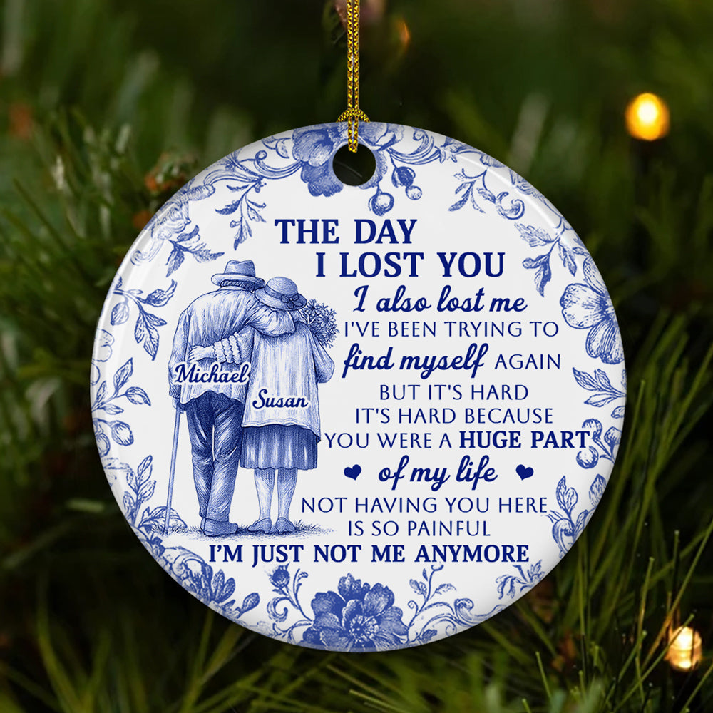 Custom Memorial Christmas Ornament, Sympathy Keepsake •  Huge Part Of My Life - Personalized Ceramic Ornament