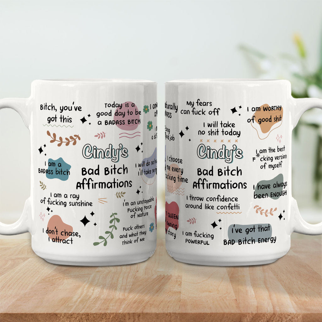 Custom Best Friend, Christmas & Birthday Friendship Keepsake Gift • Funny Affirmations - Personalized Coffee Mug