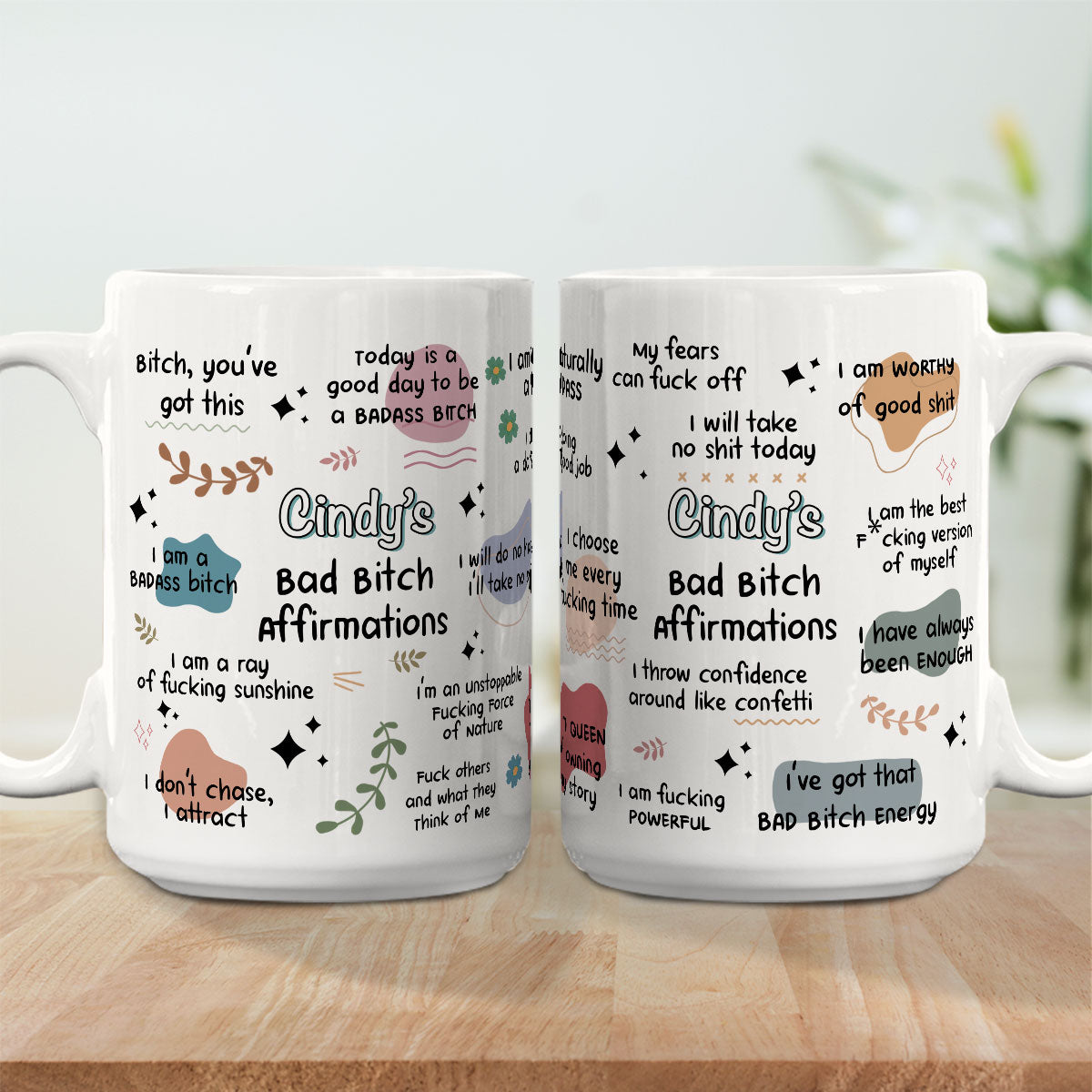 Custom Best Friend, Christmas & Birthday Friendship Keepsake Gift • Funny Affirmations - Personalized Coffee Mug