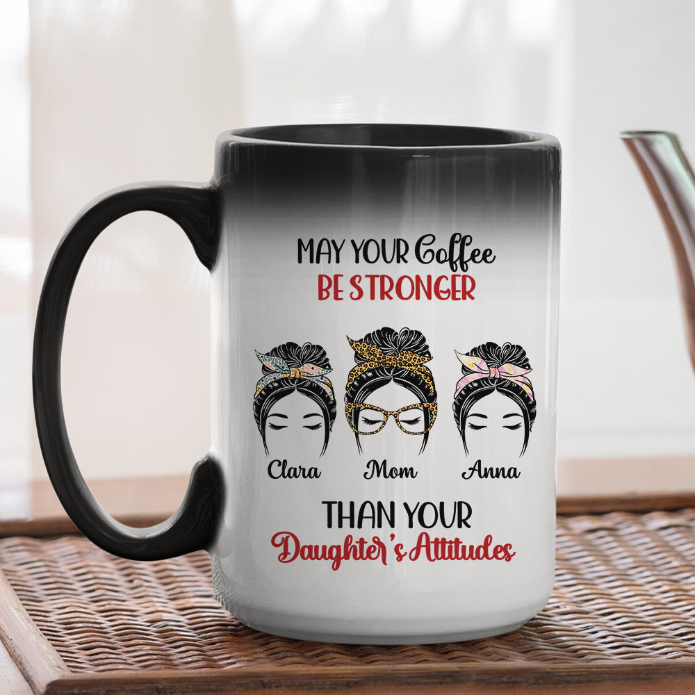 Custom Anniversary Keepsake Gifts For Couple • Your Coffee Stronger - Personalized Color Changing Mug