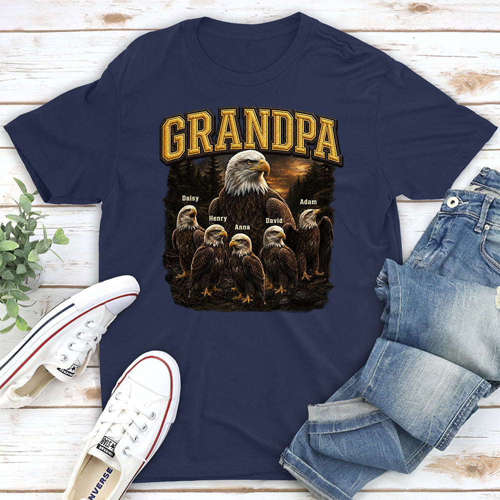 Custom Father's Day, Special Gift for Dad & Grandpa • Alpha Eagle Pack - Personalized Shirt
