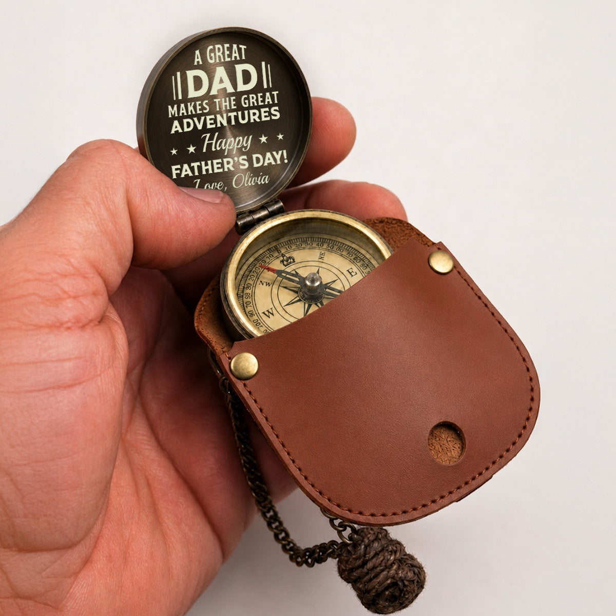 Adventure Dad - Personalized Engraved Pocket Compass