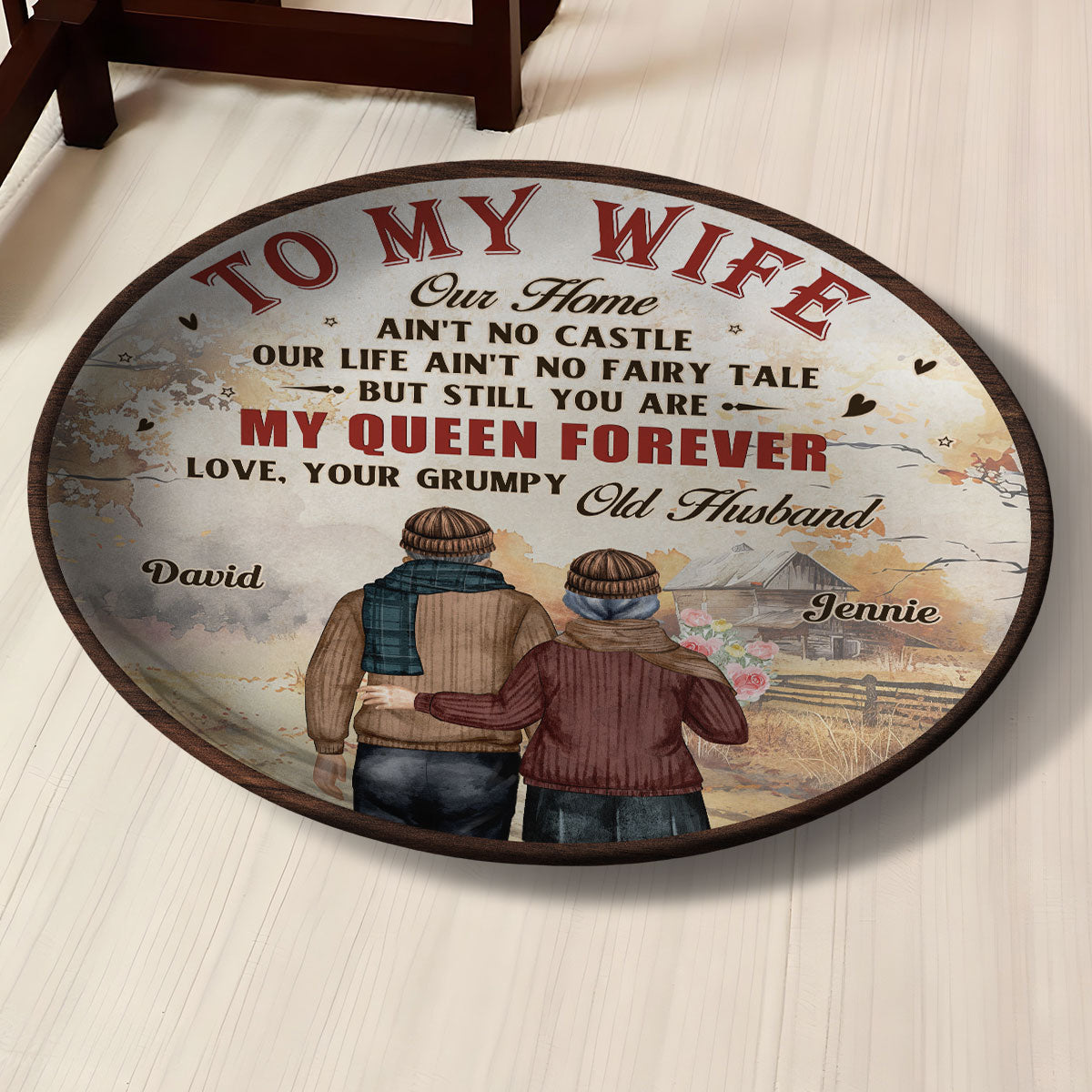 To My Queen - Personalized Plate