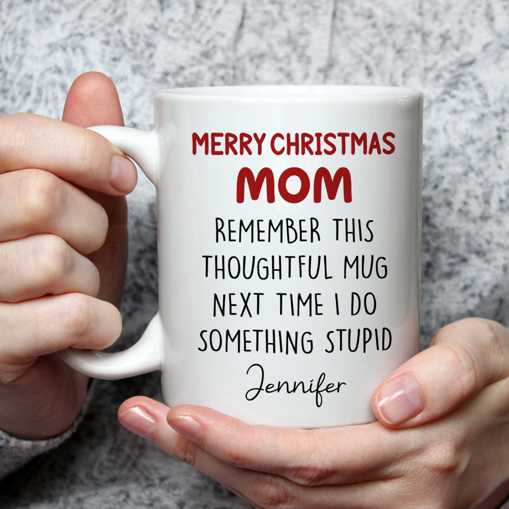 Custom Christmas & Birthday Keepsake Gift • Thoughtful Gift For Parents - Personalized Coffee Mug