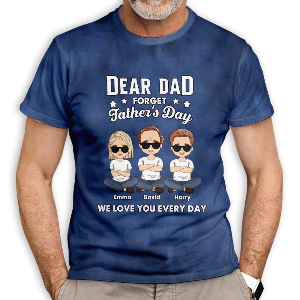 Custom Christmas & Birthday Keepsake Gift • Forget Father's Day - Personalized All-over-print T-shirt