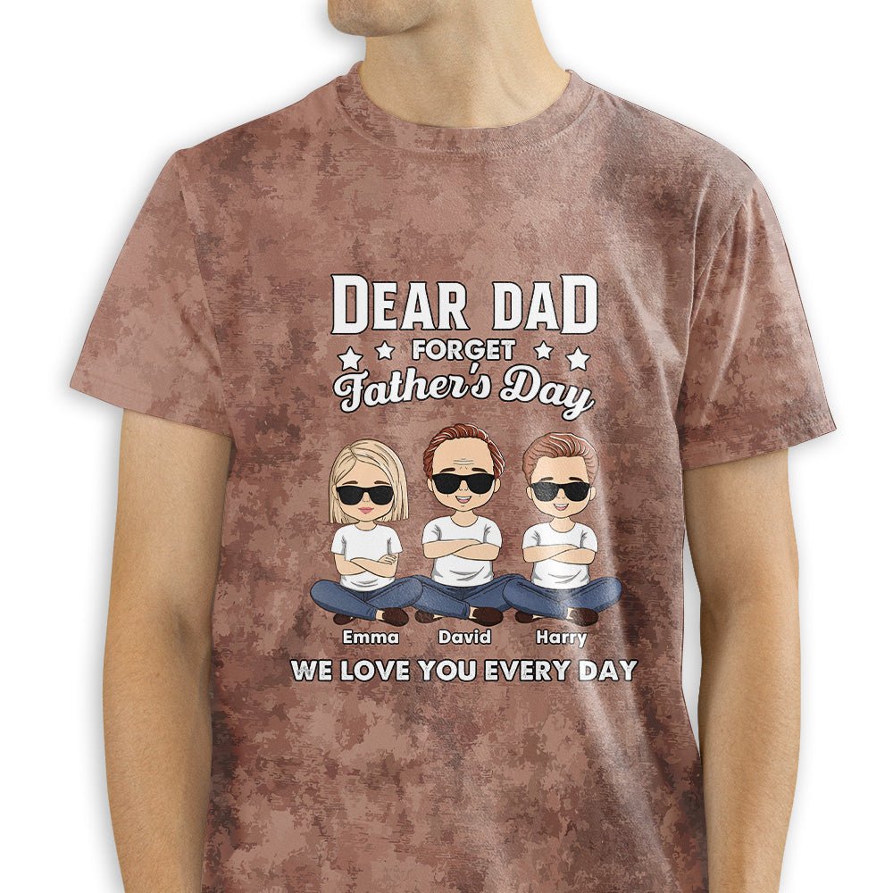 Custom Christmas & Birthday Keepsake Gift • Forget Father's Day - Personalized All-over-print T-shirt