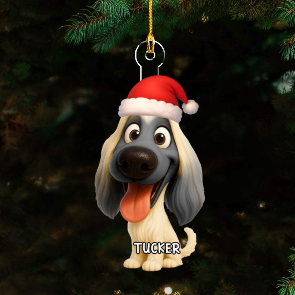 Custom Keepsake Christmas Ornament •  Look At My Dog - Personalized Acrylic Ornament