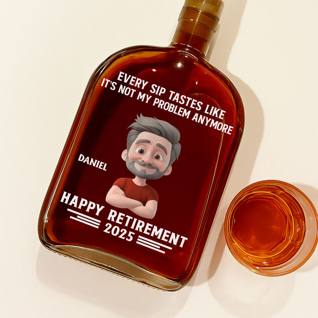 Happy Retirement - Personalized Spirits Decanter