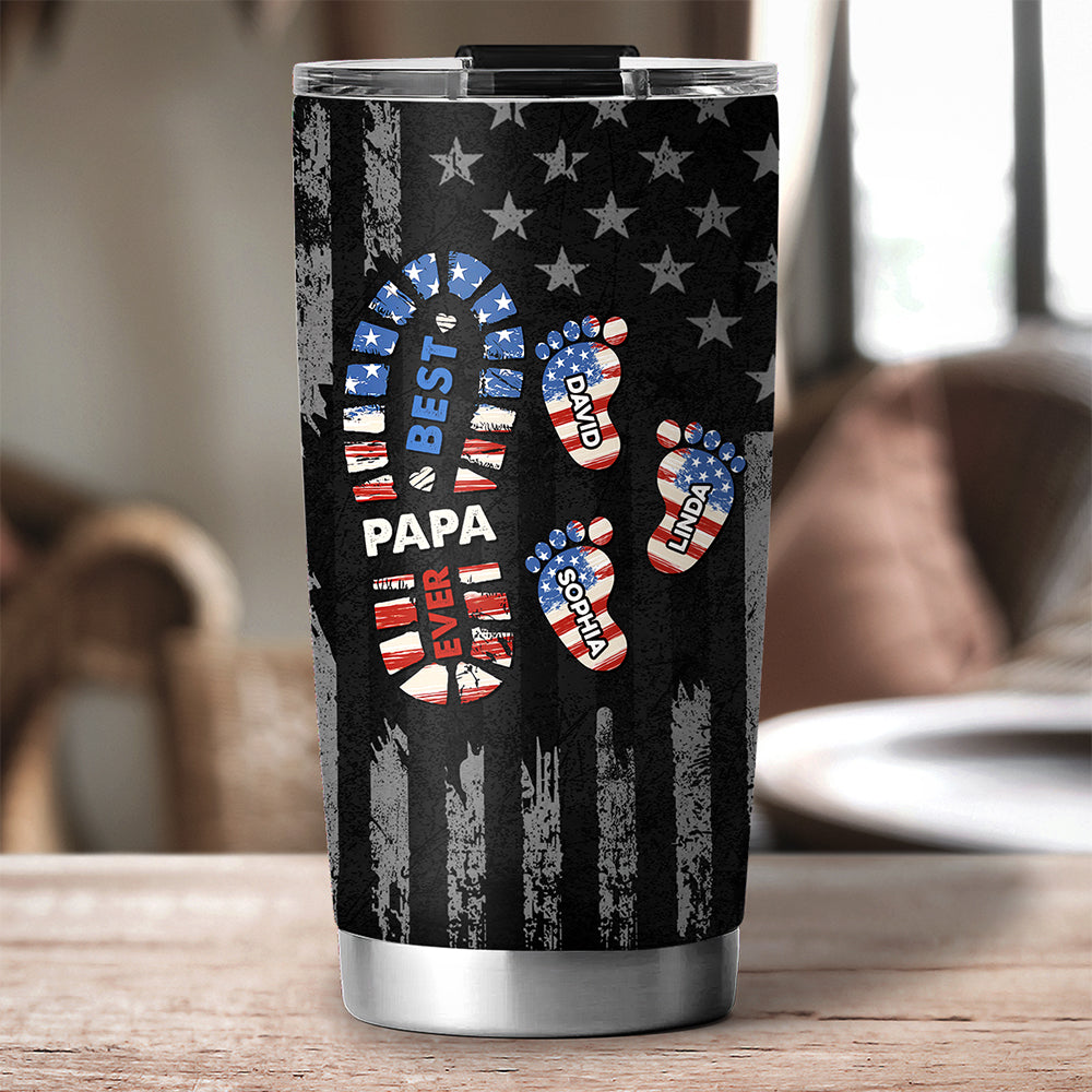 Custom Father's Day Birthday Gifts For Dad • Best Dad Ever - Personalized Tumbler