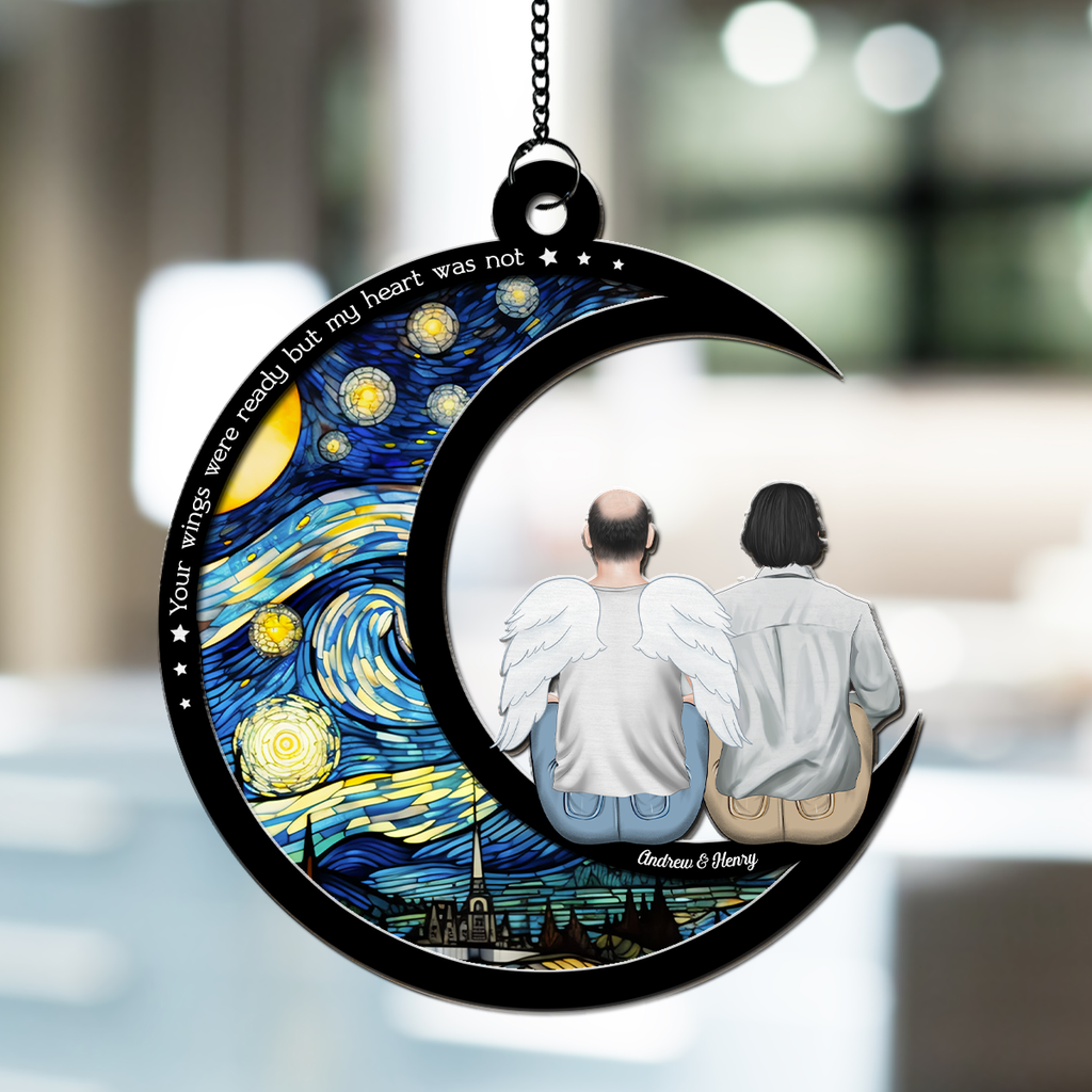 Custom Family Name Hanging Decor, Christmas Birthday Gift •  I Am Always With You - Personalized Suncatcher