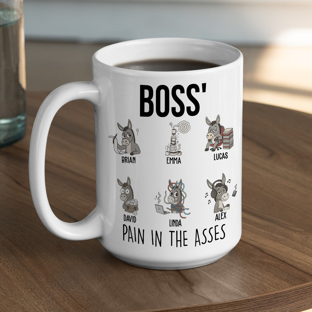 Custom Coworker, Christmas & Birthday Team Appreciation Gift • Funny Donkey Office Team - Personalized Coffee Mug
