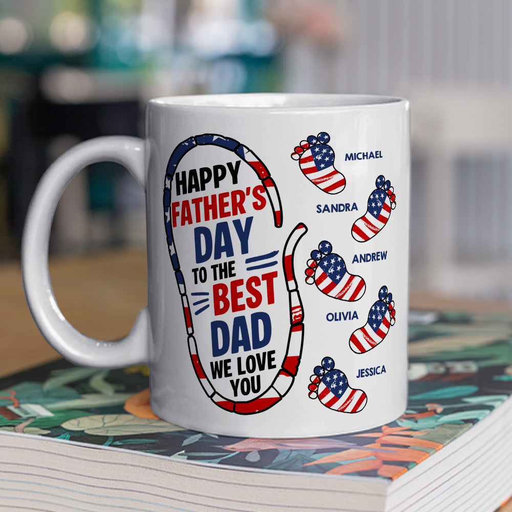 Custom Father's Day, Special Gift for Dad & Grandpa • Best Dad We Love You - Personalized Coffee Mug