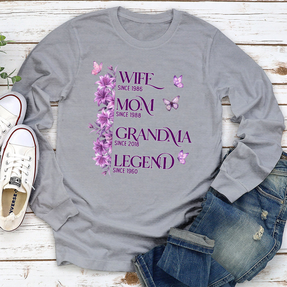Custom Mother's Day Gift for Mom & Grandma • Wife Mom Grandma Legend - Personalized Shirt