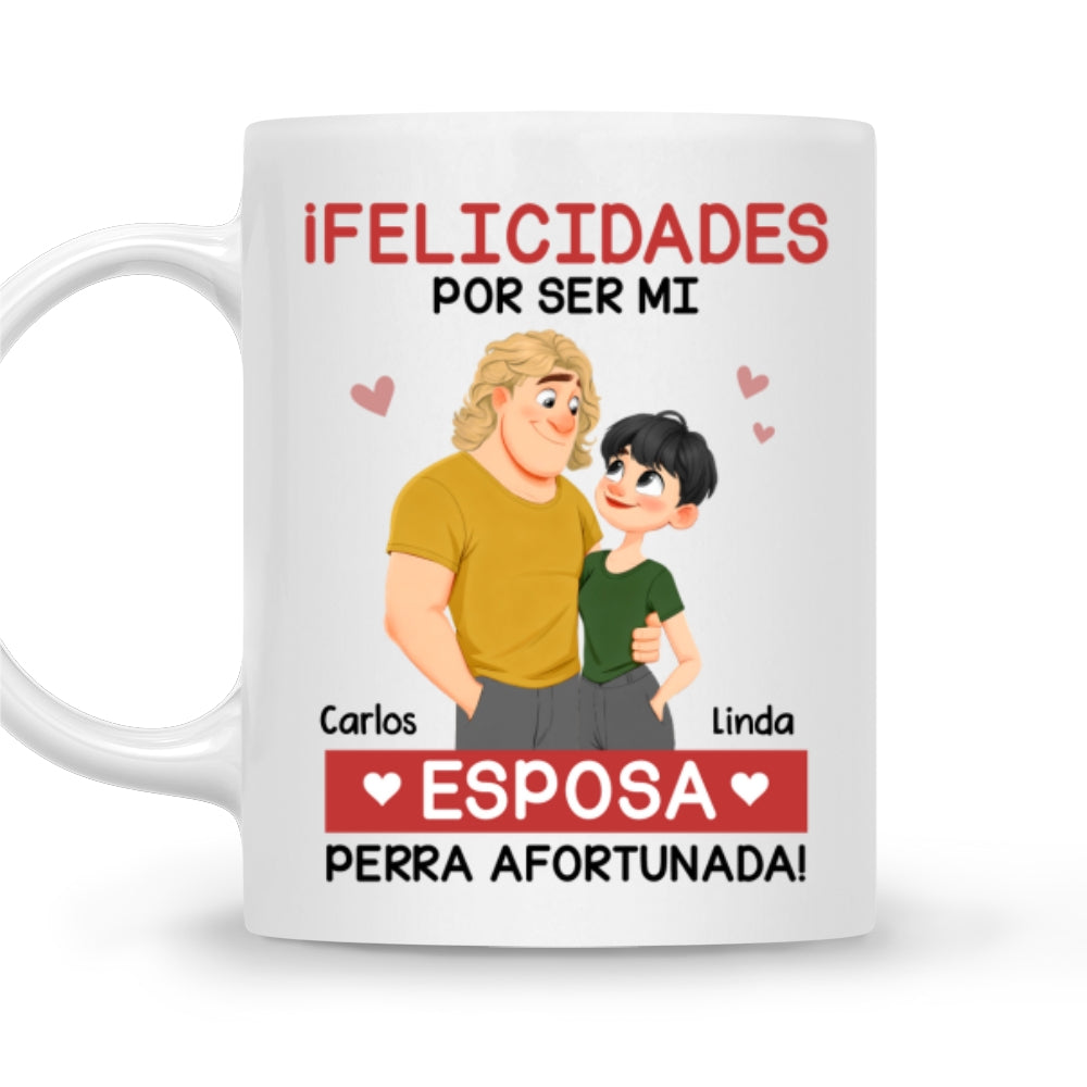 Custom Anniversary Keepsake Gifts For Couple • El amor eres tú - Taza de café personalizada