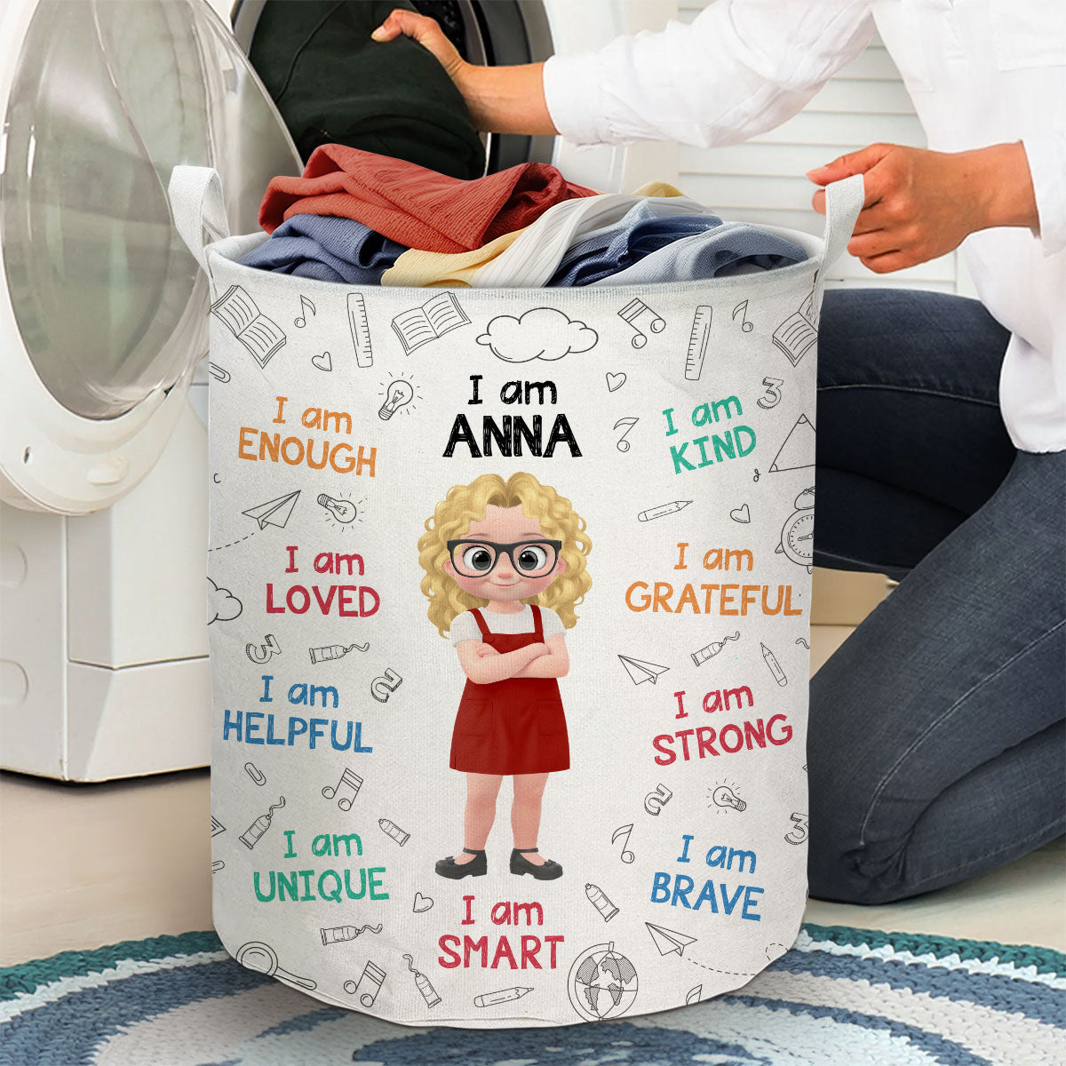 I Am Grateful - Personalized Basket