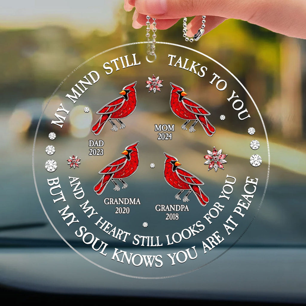 My Soul Knows You Are At Peace Ver 2 - Personalized Car Ornament