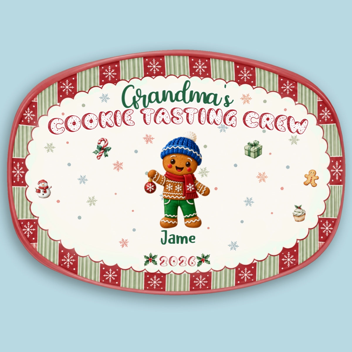Christmas Baking Crew - Personalized Platter