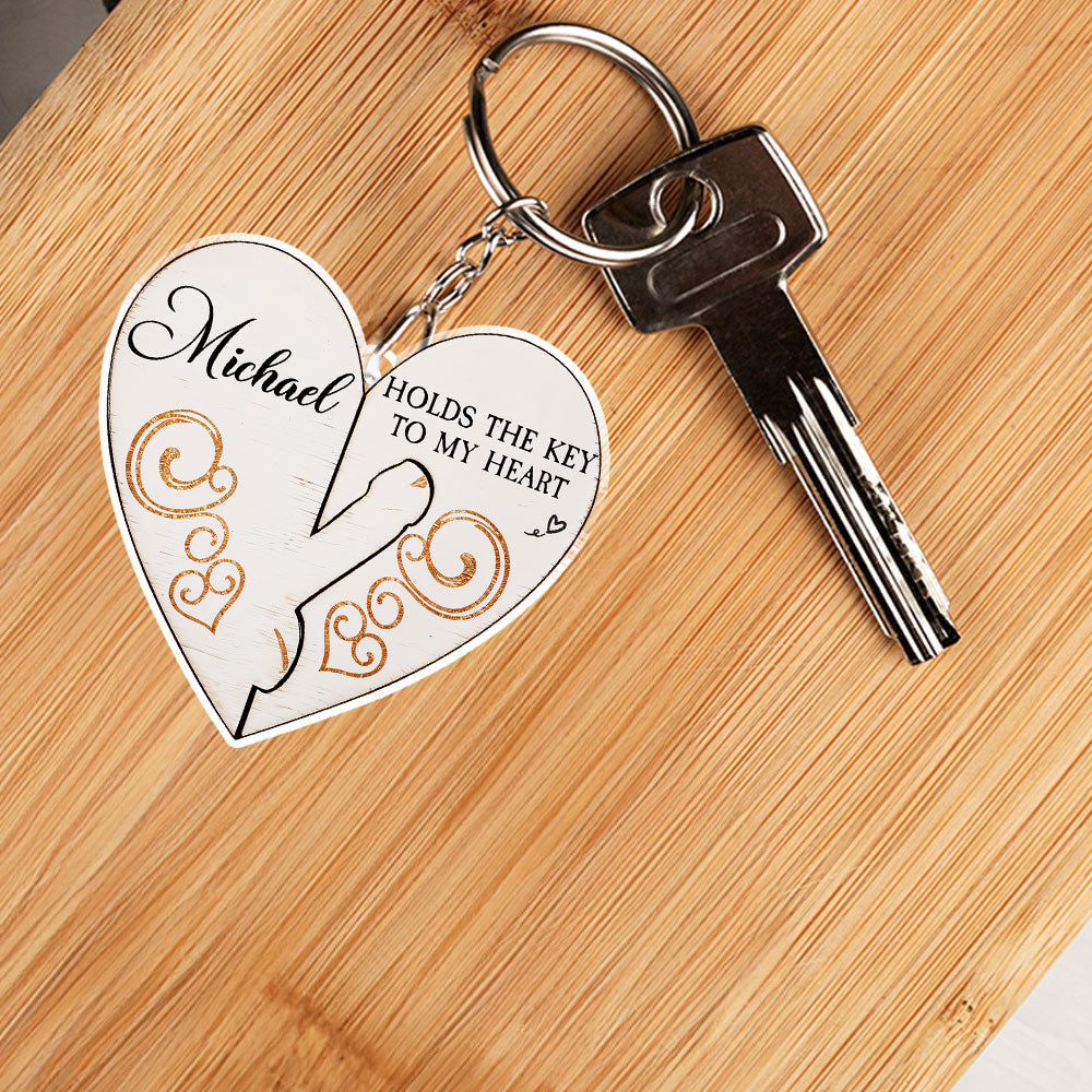 You Hold The Key To My Heart - Personalized Acrylic Keychain