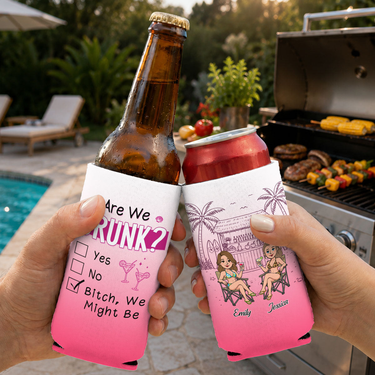 We Might Be - Personalized Skinny Can Cooler