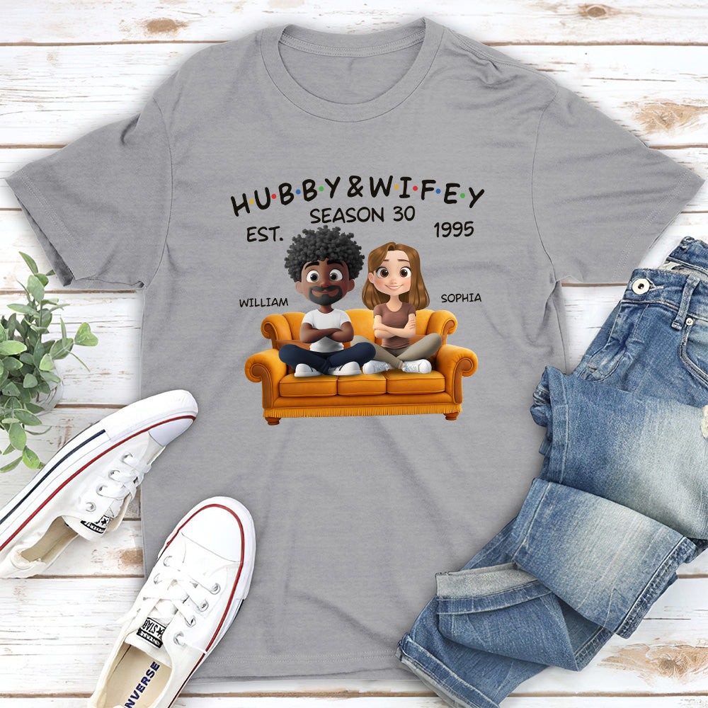 Custom Christmas Anniversary Keepsake Gifts For Husband • Hubby And Wifey Since - Personalized Shirt