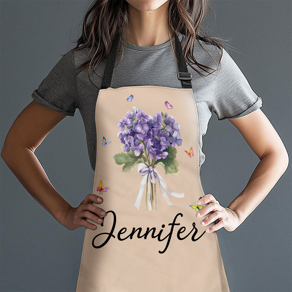 Beautiful Flower - Personalized Apron