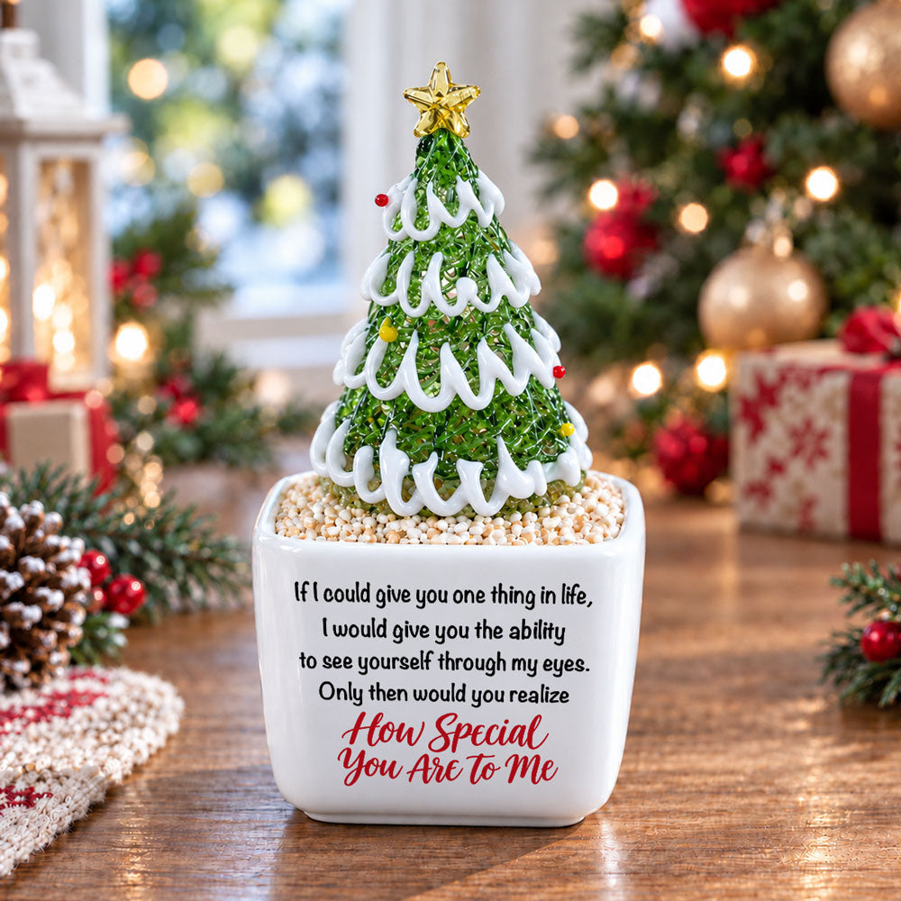 How Special You Are - Personalized Glass Christmas Tree