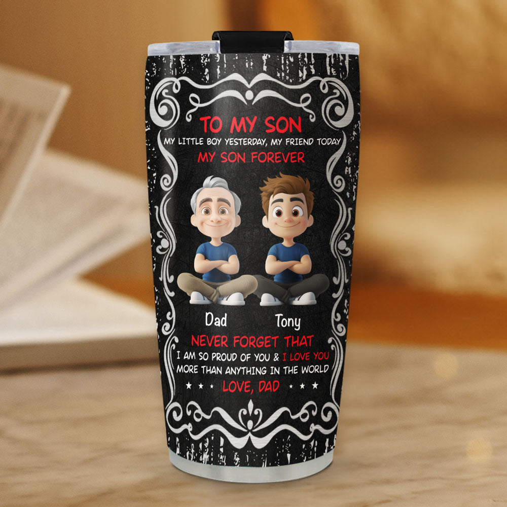 Custom Christmas Birthday Gifts For Son • You Are My Son Forever - Personalized Tumbler