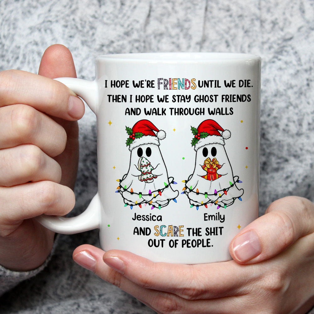 Custom Best Friend, Christmas & Birthday Friendship Keepsake Gift • Ghost Gang Forever - Personalized Coffee Mug