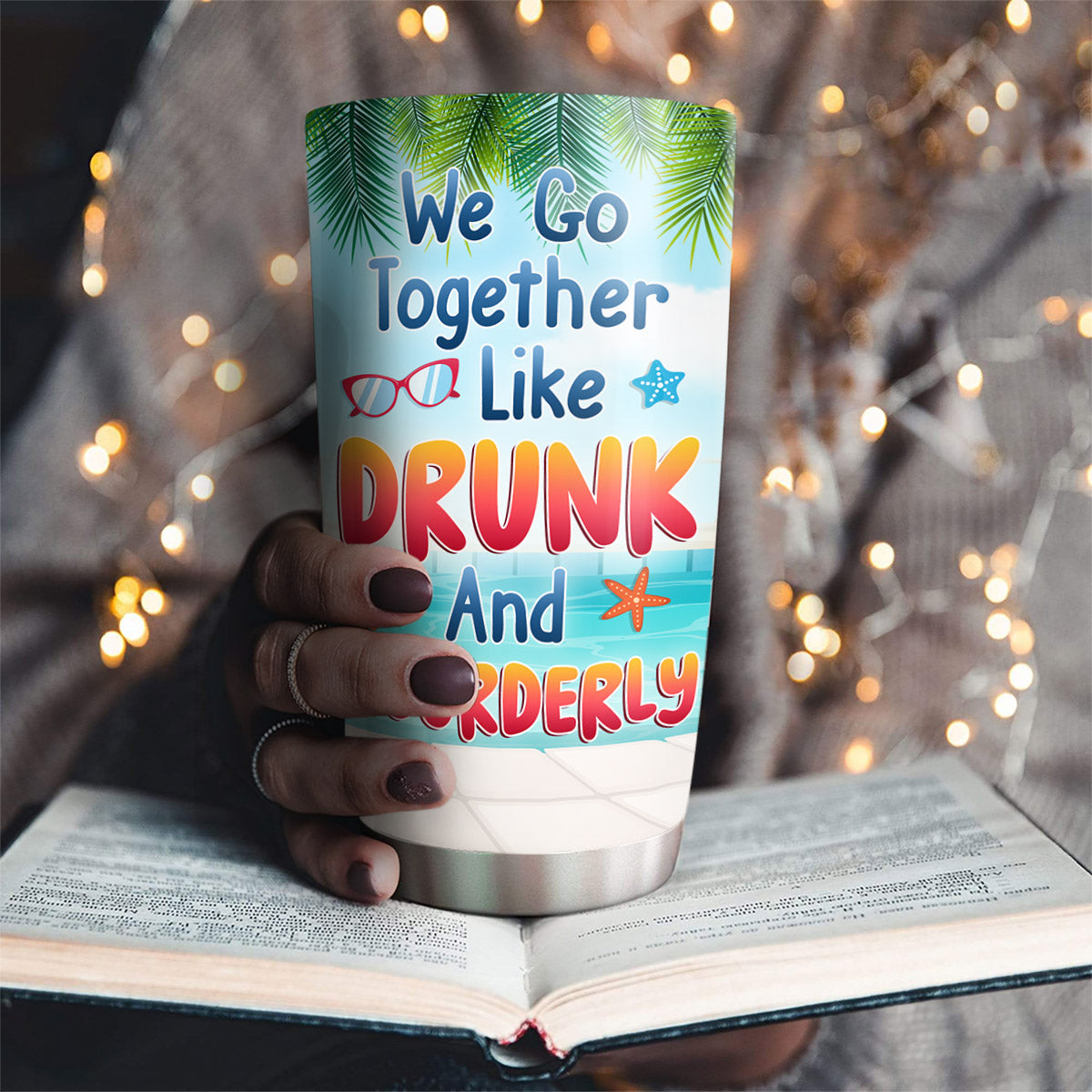 Custom Christmas Birthday Gifts For Best Friend • Pool Party - Personalized Tumbler