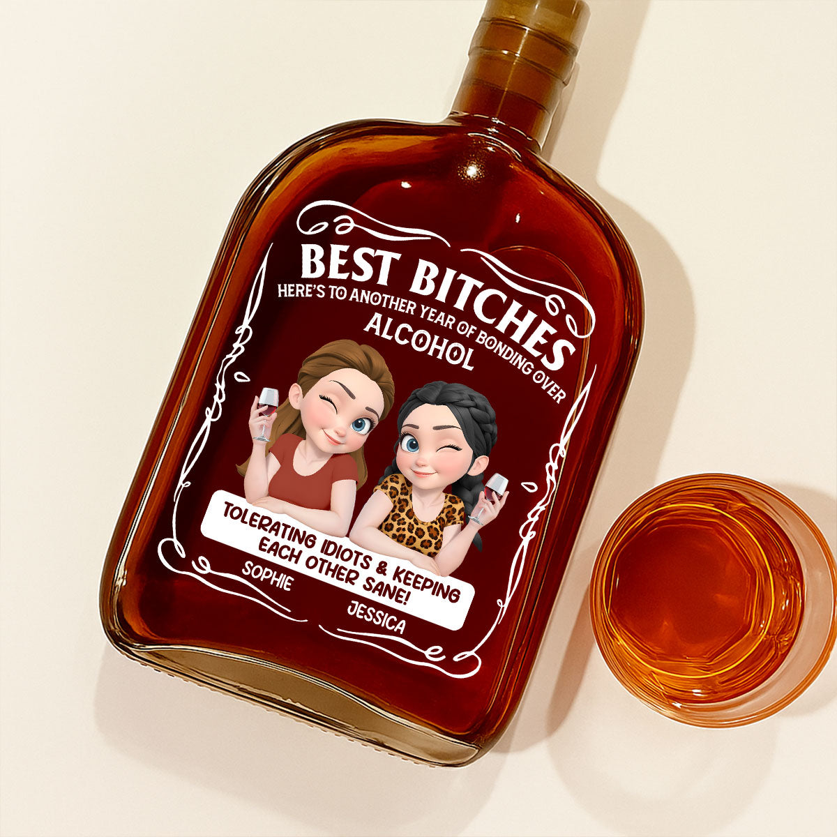 Keeping Each Other Sane - Personalized Spirits Decanter
