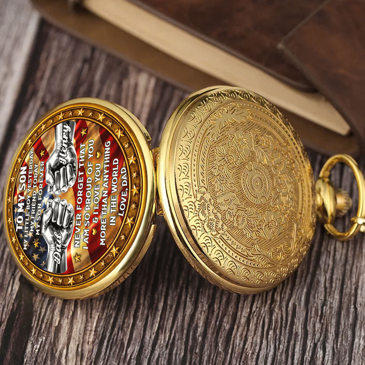 Unbreakable Bond - Personalized Print Pocket Watch