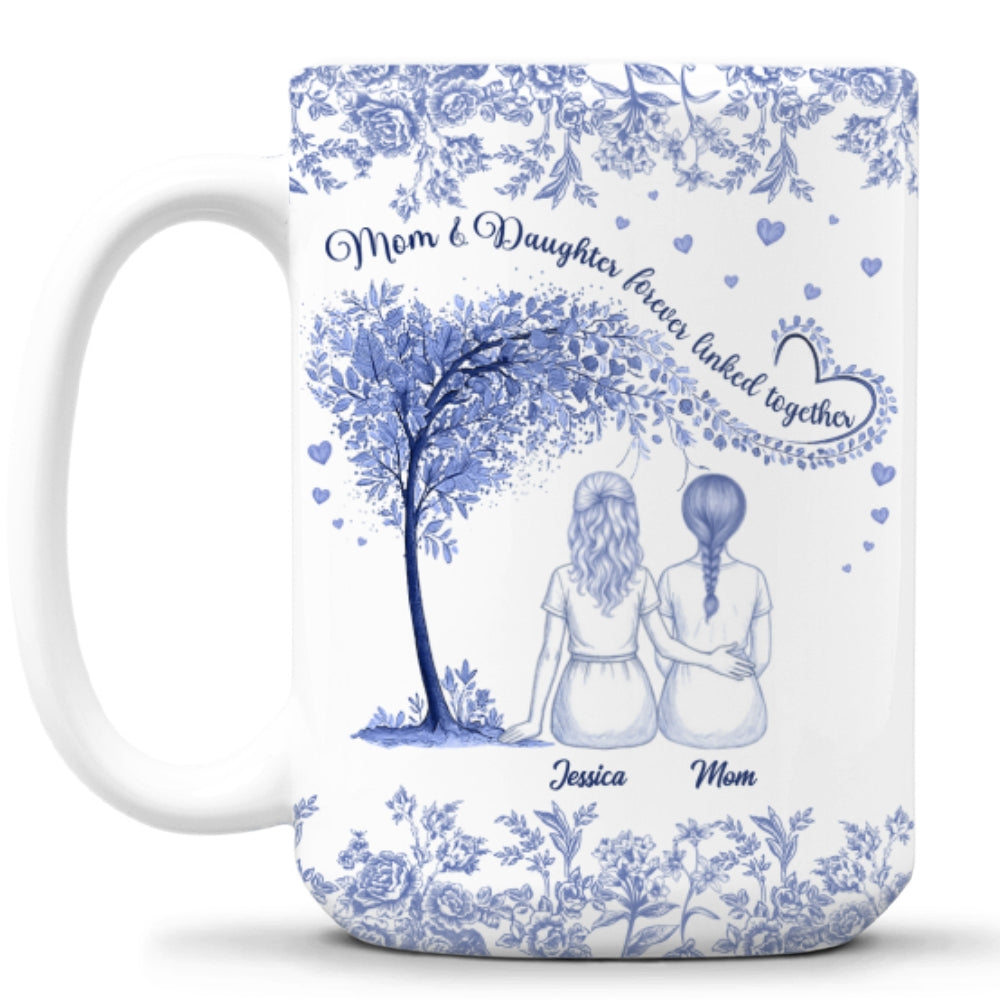 Custom Christmas & Birthday Gift for Daughter • Together We Bloom - Personalized Coffee Mug