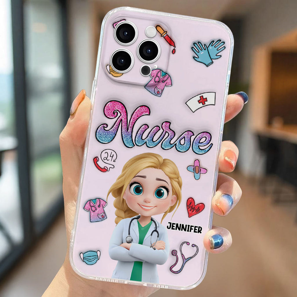 Proud To Nurse Life - Personalized 3D Inflated Effect Phone Case