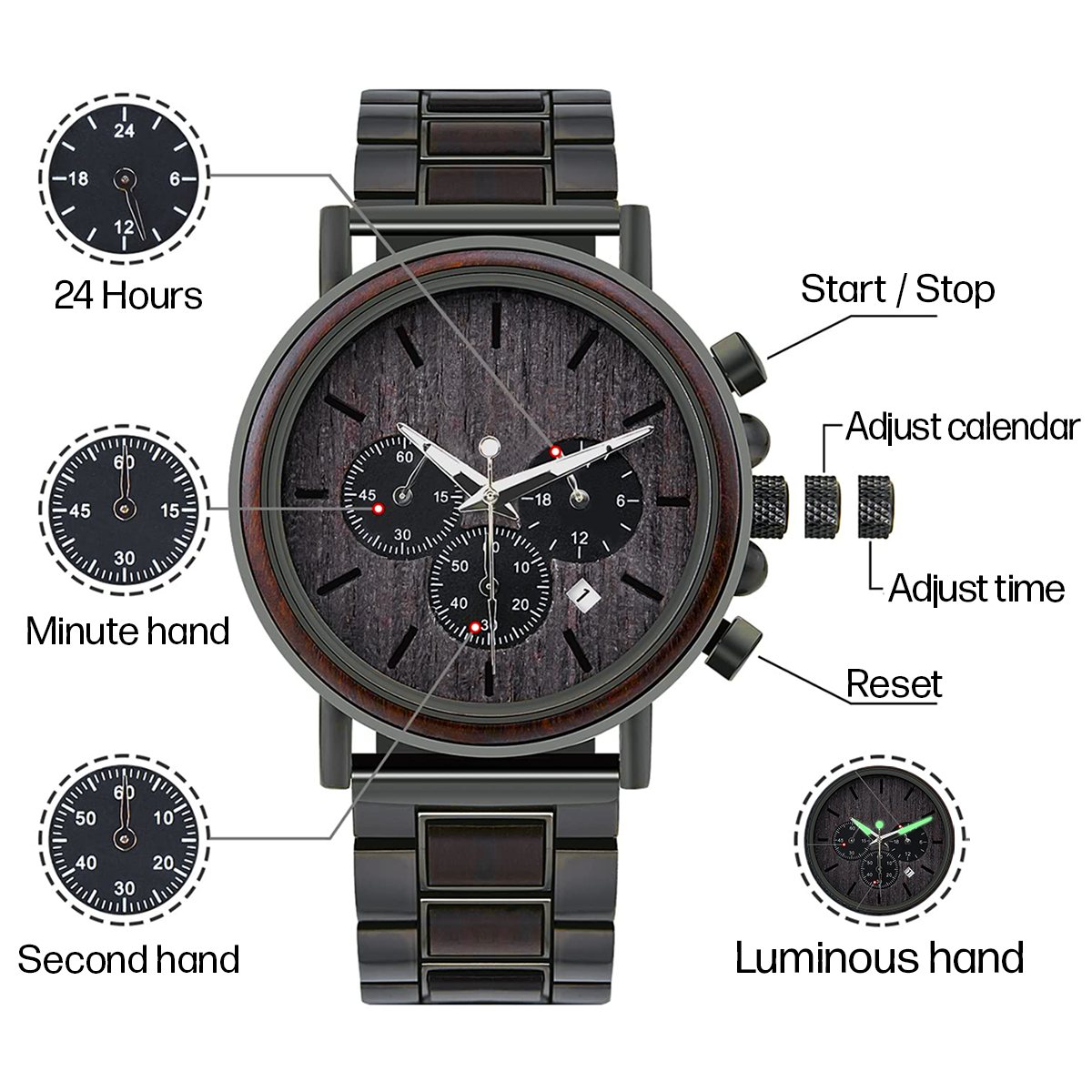 You Will Never Lose - Personalized Engraved Wooden Watches GQ026