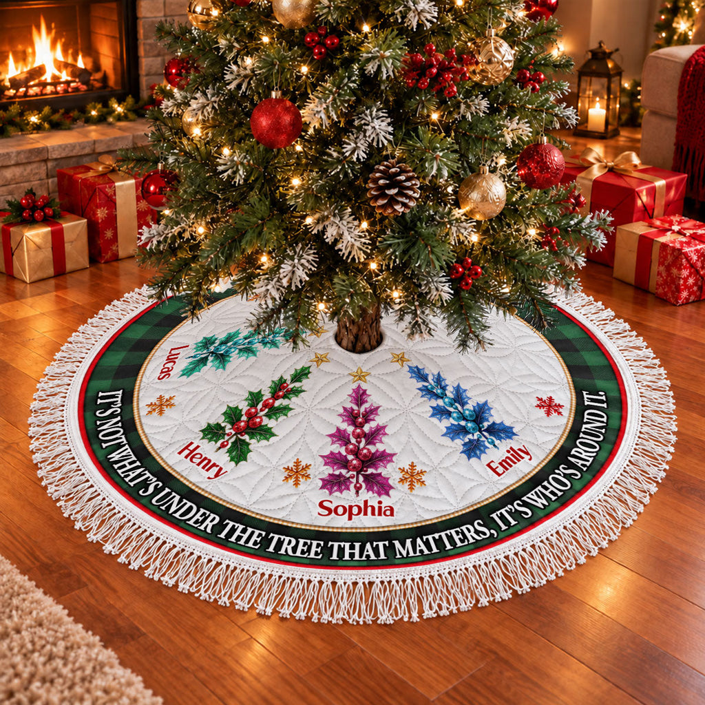 Around The Christmas Tree - Personalized Tree Skirt