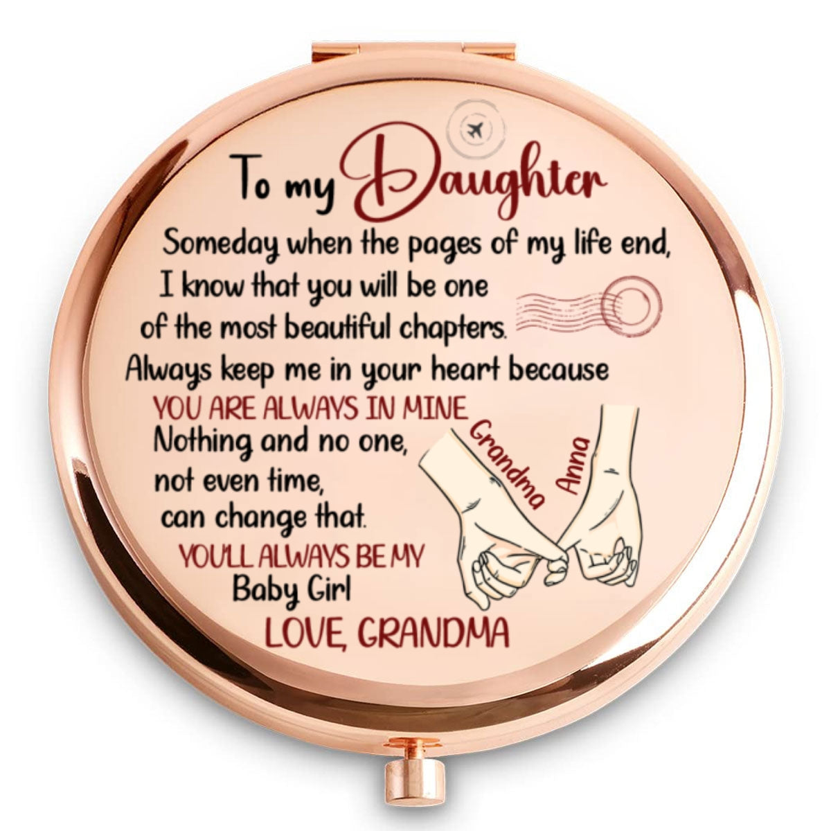 The Most Beautiful Chapters - Personalized Compact Mirror