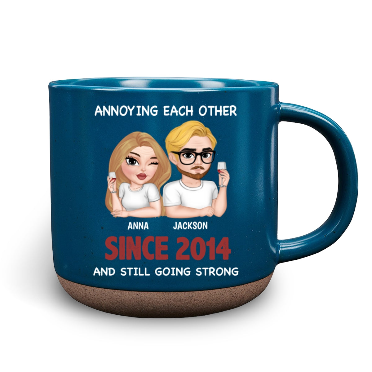 Custom Anniversary Keepsake Gifts For Couple • You Are My Heart - Personalized Pottery Mug