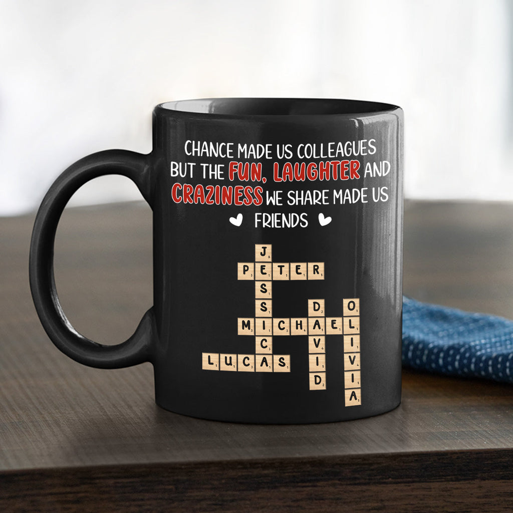 Custom Coworker, Christmas & Birthday Team Appreciation Gift • Colleagues By Chance - Personalized Coffee Mug
