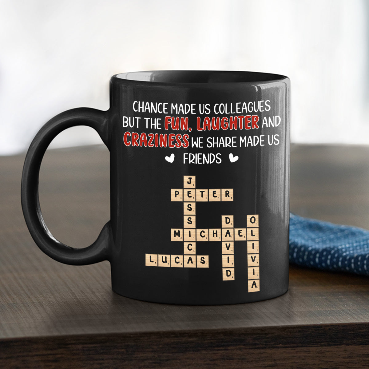 Custom Coworker, Christmas & Birthday Team Appreciation Gift • Colleagues By Chance - Personalized Coffee Mug