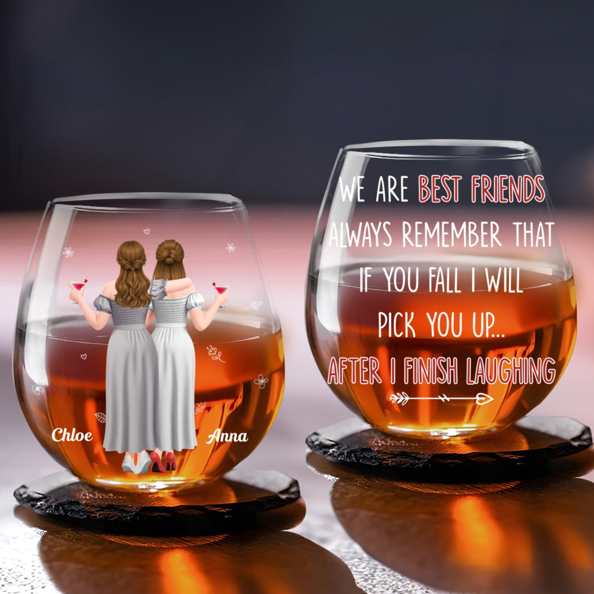 I Will Pick You After - Personalized Wine Glass