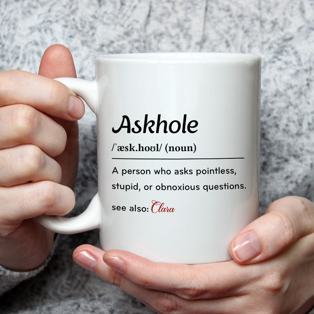 Custom Coworker, Christmas & Birthday Team Appreciation Gift • Word Of The Day - Personalized Coffee Mug